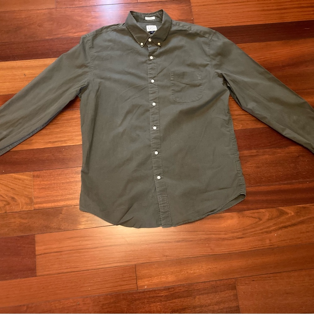 J.CREW men’s long sleeve button down shirt size large